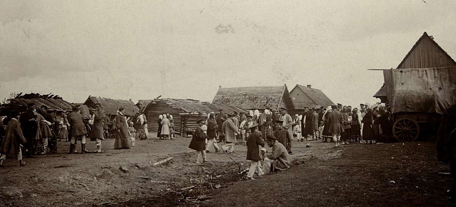 Бобруйский уезд, 1911 год. Ярмарка в Дражно. Фото: Исаак Сербов.