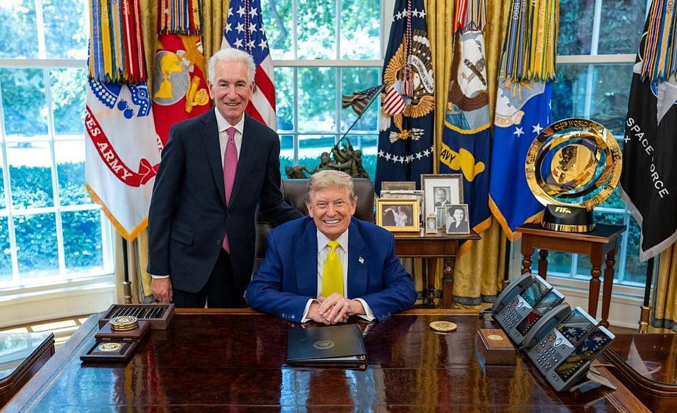18 июня 2025 года. Чарльз Кушнер и Дональд Трамп. Фото: Instagram Иванки Трамп.