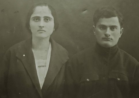 Теофан Пруидзе с женой. Довоенный снимок.