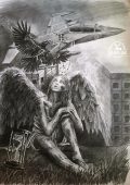2024, pencil drawing Ragneidr. Wings.