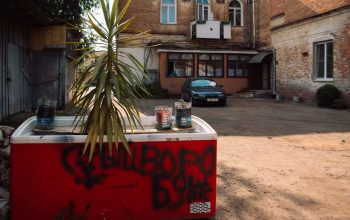 Двор на Пушкина, 130. Фото: Татьяна Удодова Двор 2-й. Закрывать двери на все замки
