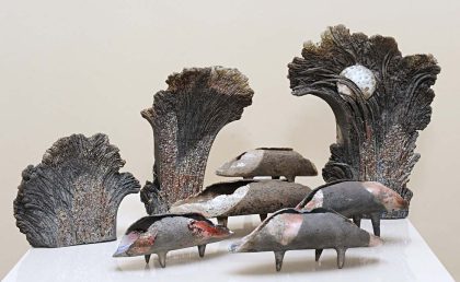 2013 год, шамот, глазурь, выс. 33 см Керамика Анатолия Концуба