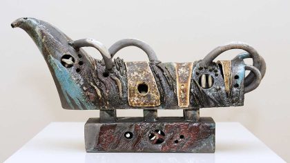 2012 год, шамот, глазурь, обвара, выс. 32 см Керамика Анатолия Концуба