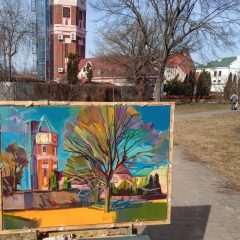 Уроженец Петергофа Сергей Павлович Лебехов, пленэрный живописец. февраль 2022 года Уроженец Петергофа Сергей Павлович Лебехов, пленэрный живописец.