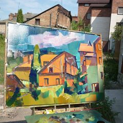 Уроженец Петергофа Сергей Павлович Лебехов, пленэрный живописец, август 2022 года Уроженец Петергофа Сергей Павлович Лебехов, пленэрный живописец.