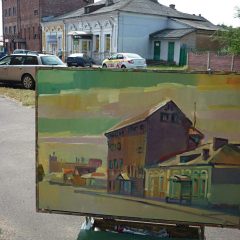 Уроженец Петергофа Сергей Павлович Лебехов, пленэрный живописец. август 2022 Уроженец Петергофа Сергей Павлович Лебехов, пленэрный живописец.