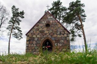 Мне было лет двенадцать или тринадцать, когда произошла эта удивительная история.
Я пошел на кладбище — один — и залез в полуразрушенный склеп. Почему-то я верил, что совершу тем самым некий подвиг, важный для укрепления моего духа, чтобы потом уже совершенно бесстрашно дать сдачи одному врагу, живущему в соседнем дворе. Старый склеп находился в центре кладбища, вокруг него, поросшего мхом, разросся кустарник, а несколько высоких сосен смыкались над ним своими куполами, так что даже в солнечный день здесь царил полумрак. И было тихо, тихо.
Глубоко вдохнув, я полез под кустом к зияющей черной дыре входа и перевел дыхание только когда оказался внутри запущенной гробницы.
Ну вот я и внутри…
— Ты хочешь спросить, что я тут делаю? Прячусь. Ты не бойся. Раз уж залез…
Я замер, ни жив, не мертв. Внутри было совершенно темно; я боялся пошевельнуться и наверняка в моих глазах застыл ужас, пока охрипший голос продолжал:
— Да не бойся ты, от злых людей прячусь. А ты хороший мальчик. Иди сюда... Подойди ко мне. Помоги выпутаться…
И вот мои глаза различили некие проблески, похожие на светящиеся нити паутины. Там, в углу, наверное, в двух-трех метрах от меня колыхалась очень странная, большая паутина. Паутина.
— Это не паутина. Это остатки человеческого яйца, — сказал голос. Бобруйский район, Дурыничи (Изюмово), 22 апреля 2023 года. Часовня-усыпальница рода Забелло. Фото: Татьяна Удодова.