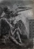 2024, pencil drawing Ragneidr. Wings.